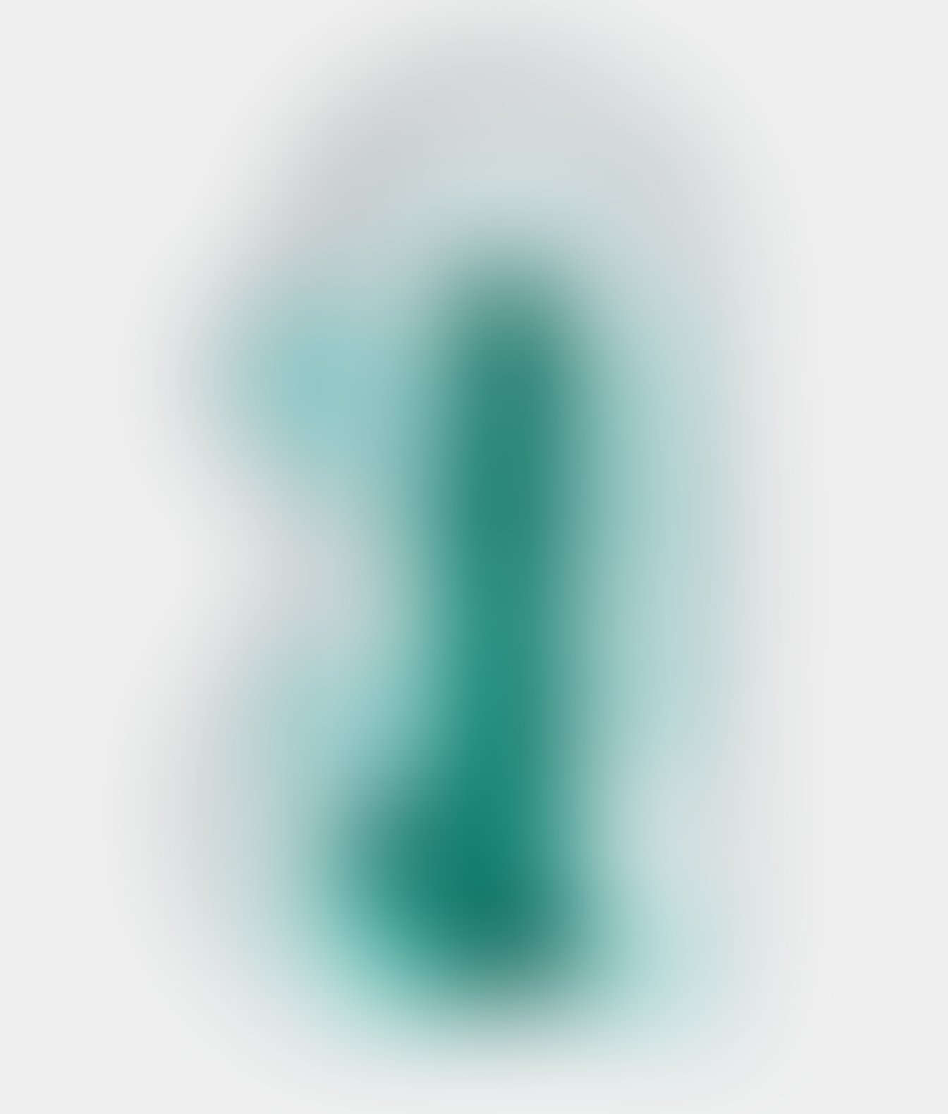 Realistické dildo s kuličkami -tyrkysové