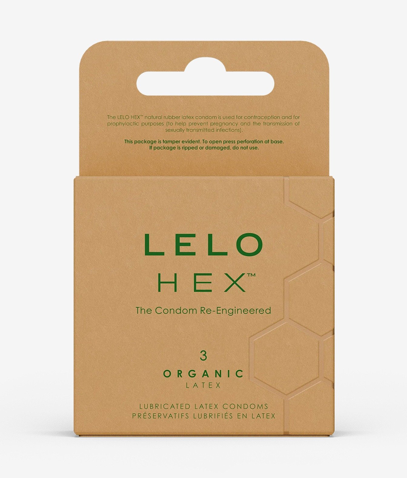 LELO prezerwatywy HEX™ Organic 54 mm z L-argininą 1 szt