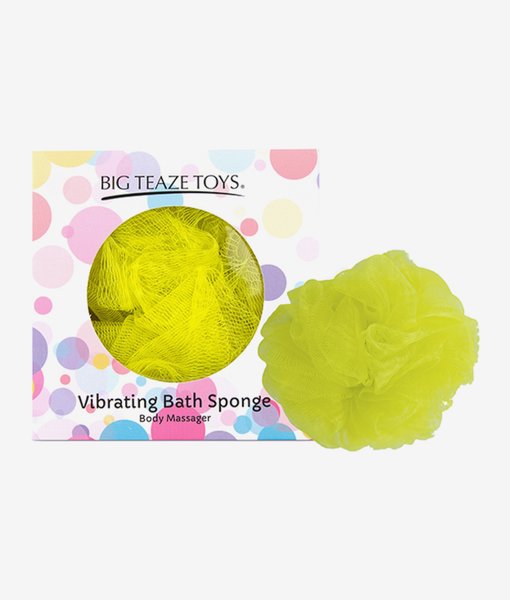 Big Teaze Toys Vibrační houba do koupele žlutá