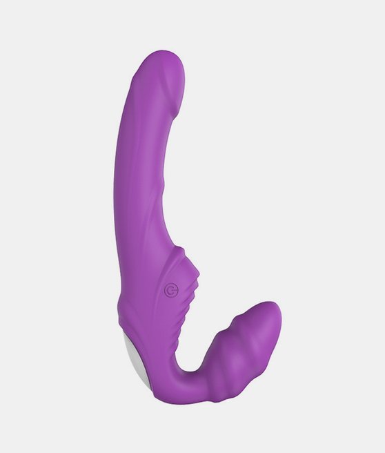 Dream Toys vibes of love double dipper purple vibrátor s králíčkem