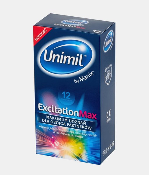Unimil excitation max 12 kondomů 12 ks.