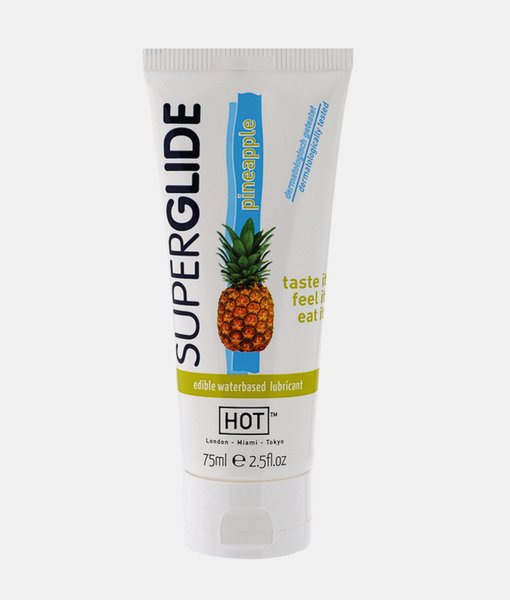 HOT Superglide Pineapple 75ml jedlý lubrikant na vodní bázi