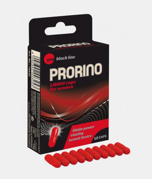 HOT Prorino Women Black Line Libido Caps 10 ks libido enhancer