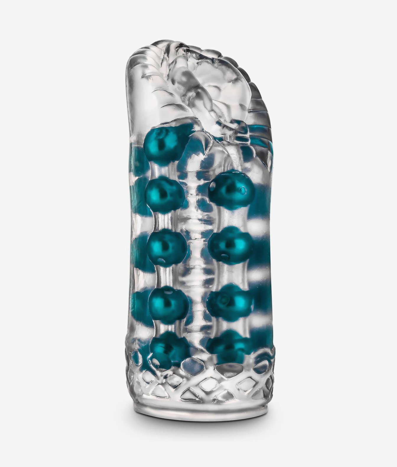 M For Men Superstroker Clear z kulkami stymulującymi