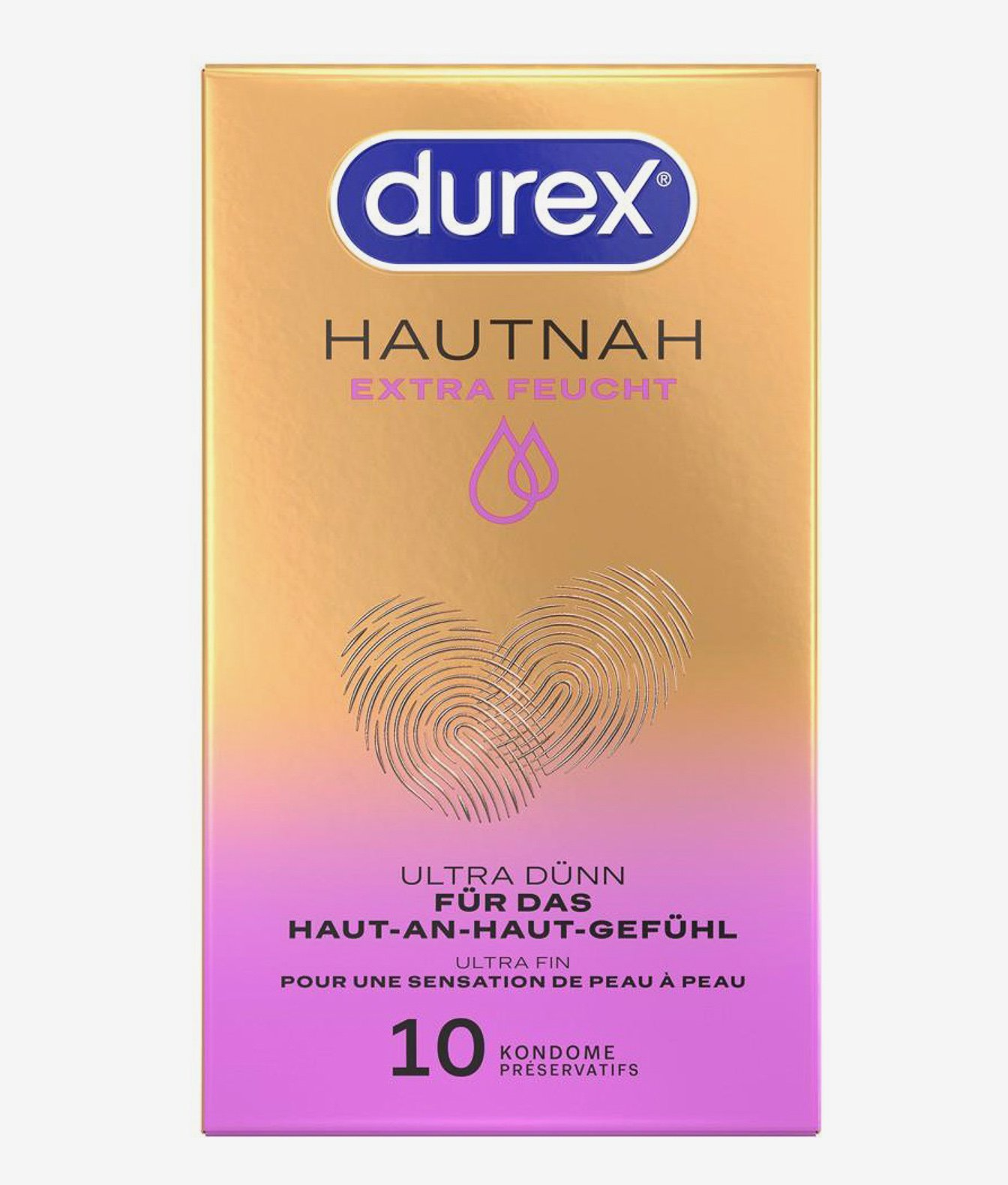 Durex Hautnah Extra Feucht 10 sztuk prezerwatywy