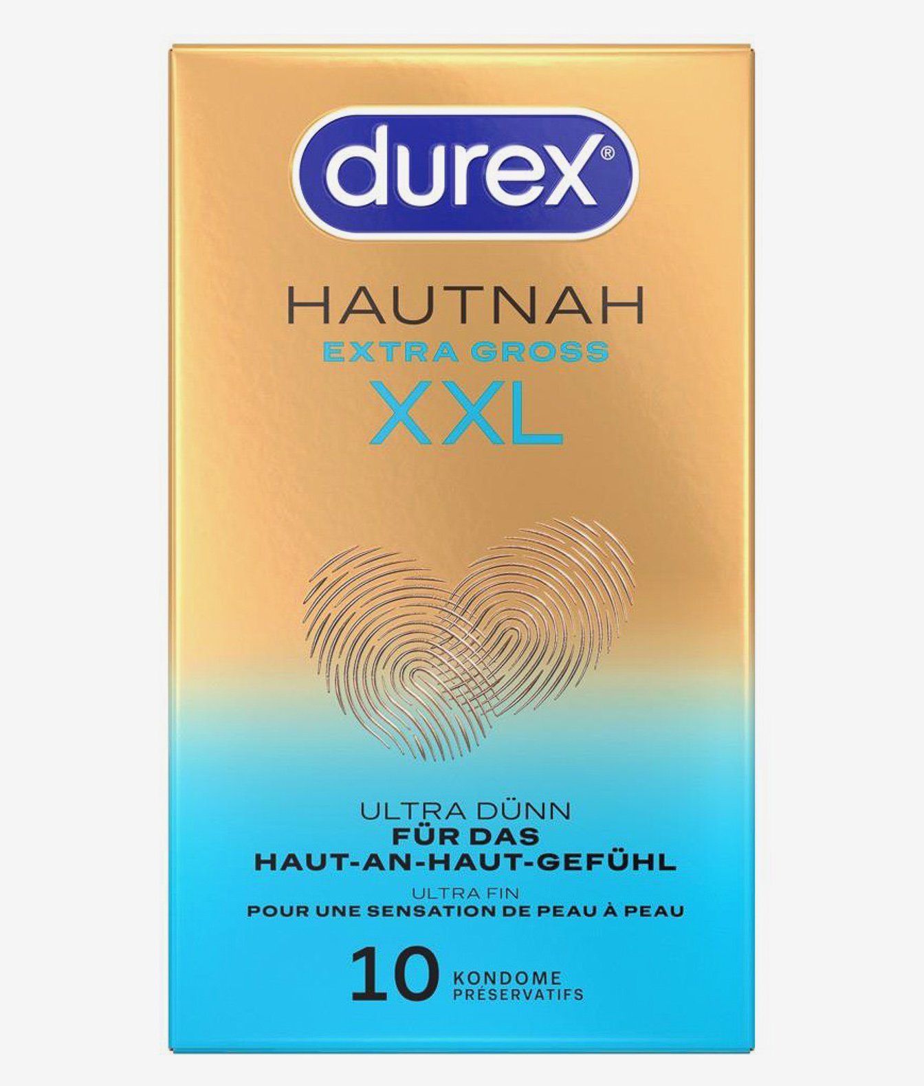 Durex Hautnah Extra Gross XXL 10 sztuk ekstra duże i cienkie