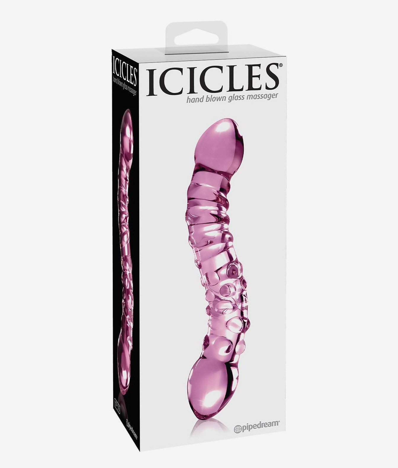 Pipedream Icicles No. 55 szklany masażer dwustronny