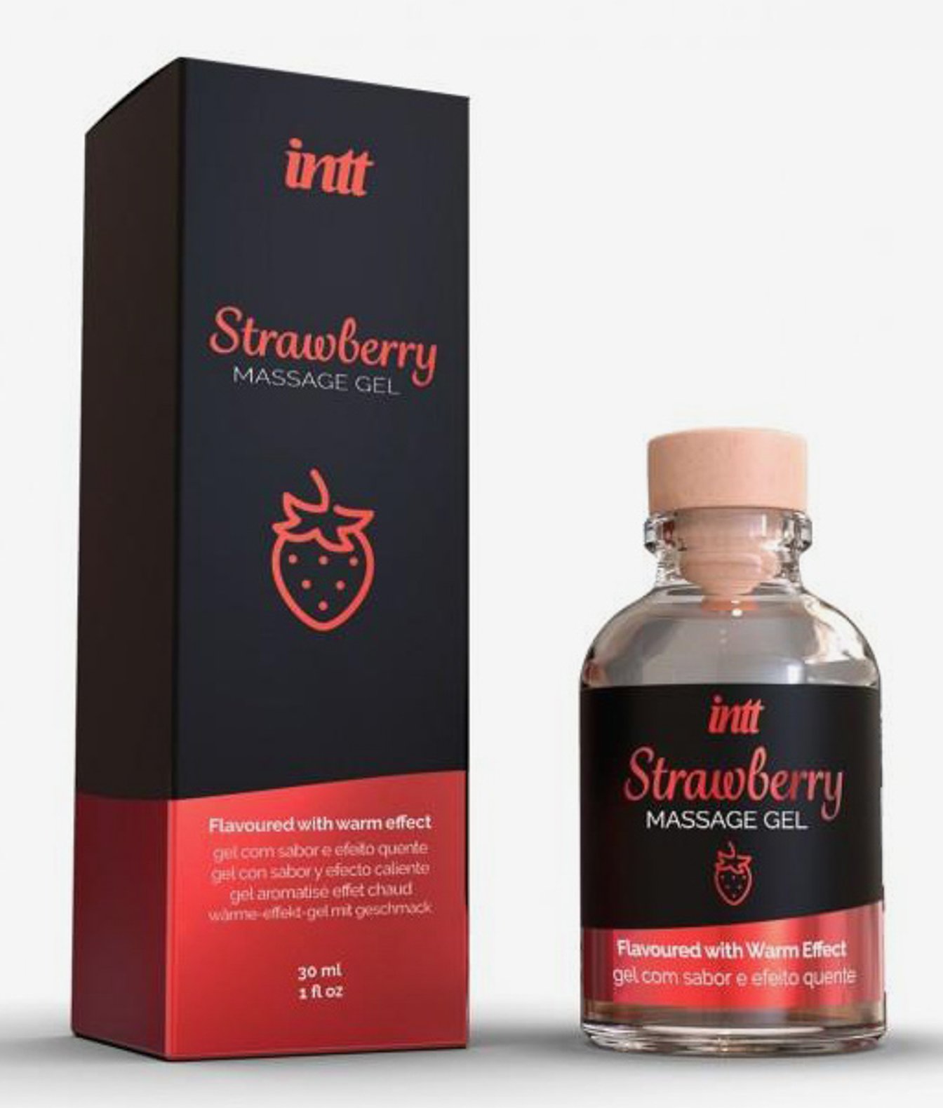 INTT Strawberry Kissable Gel do Masażu