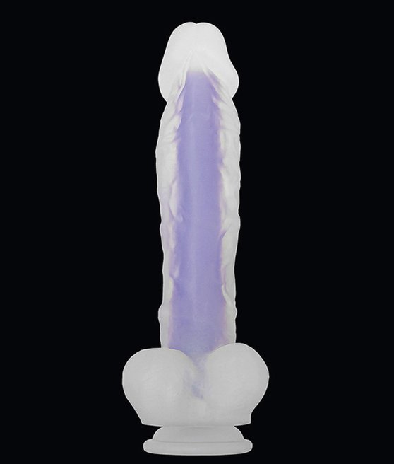 EVOLVED LUMINOUS DILDO STUD PURPLE