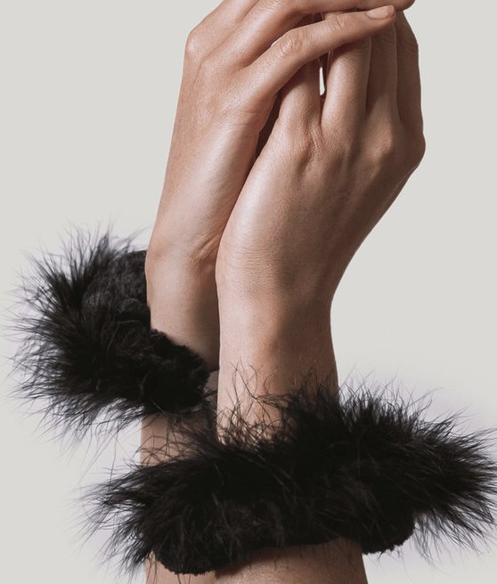 Adrien Lastic furry cuffs