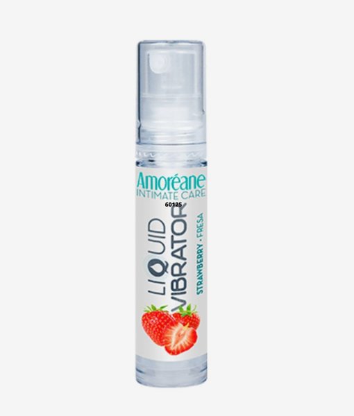 Amoreane liquid vibrátor 10 ml strawberry