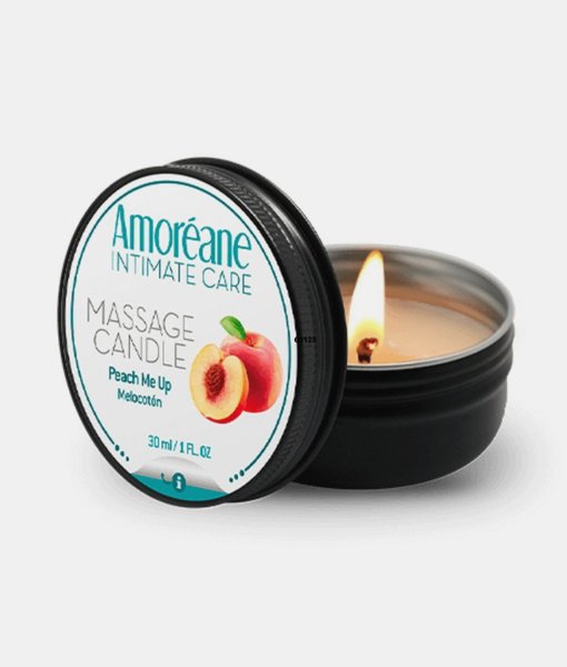 Amoreane masážní svíčka peach me up 30 ml