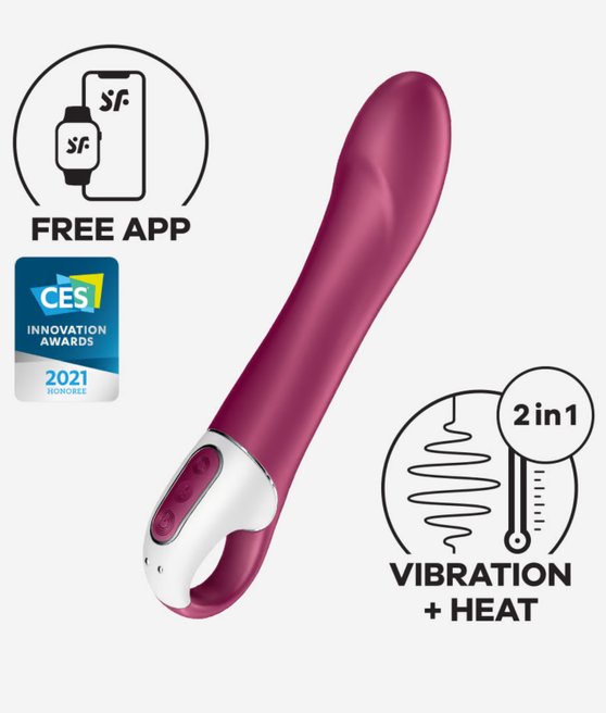 Satisfyer Big Heat Heating GSpot vibrátor Berry