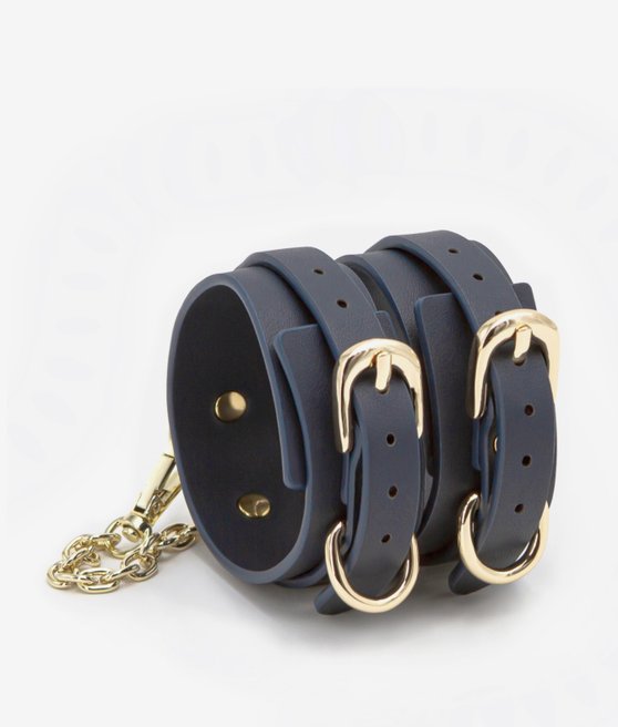 BONDAGE COUTURE ANKLE CUFF BLUE