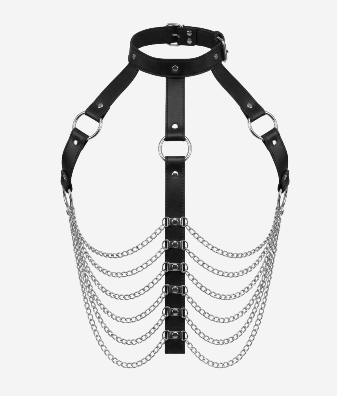 NAKAI ostry harness z łańcuszkami