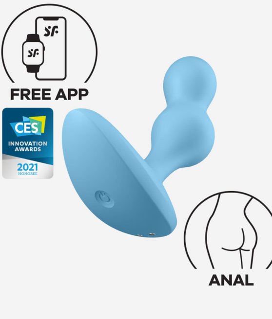 SATISFYER DEEP DIVER CONNECT APP BLUE