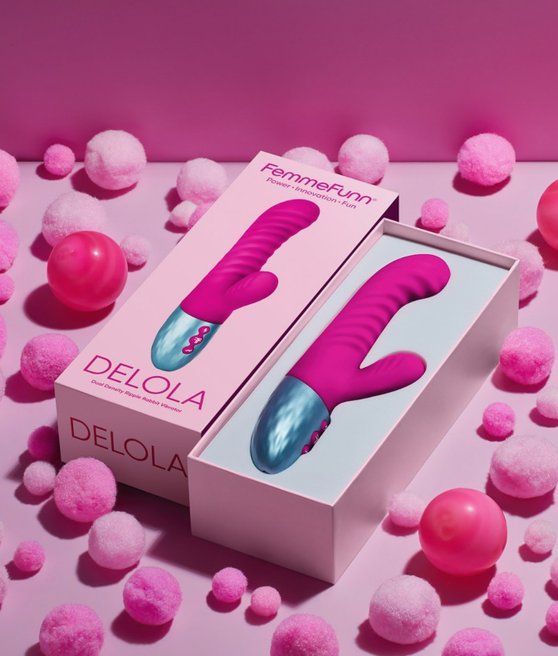 FemmeFunn delola pink vibrátor s králíčkem
