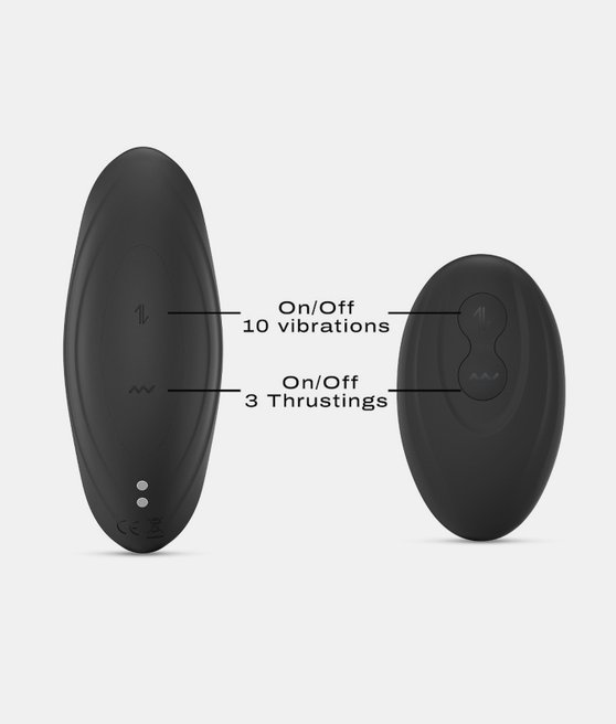 Dorcel Deep Stormer Vibrating Plug with remote control Black 6072486