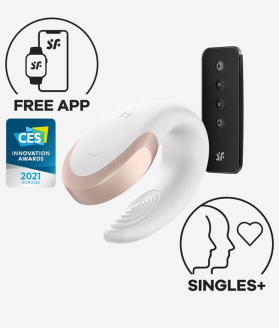 Satisfyer Double Love Luxury Couple vibrátor White