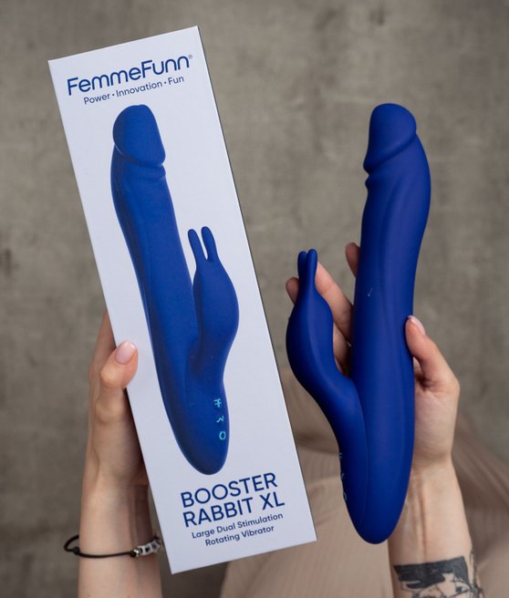 Femmefunn booster rabbit xl dark purple