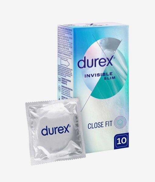 Ultratenké latexové Durex Kondomy Invisible Close Fit