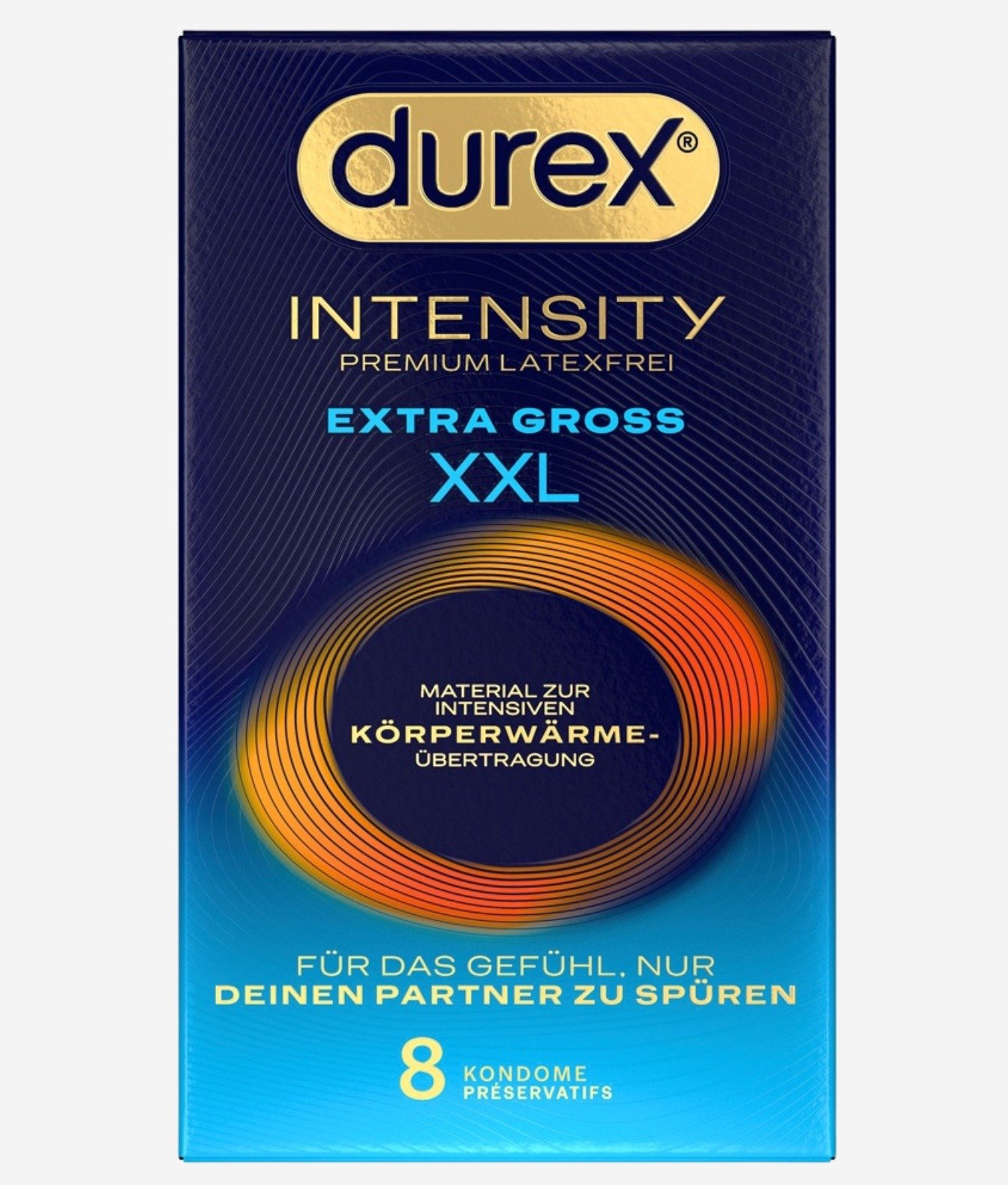 Durex Intensity Premium Latex Free XXL prezerwatywy bez lateksu 8 szt