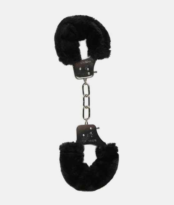 Easytoys Fetish Collection Furry Handcuffs Black