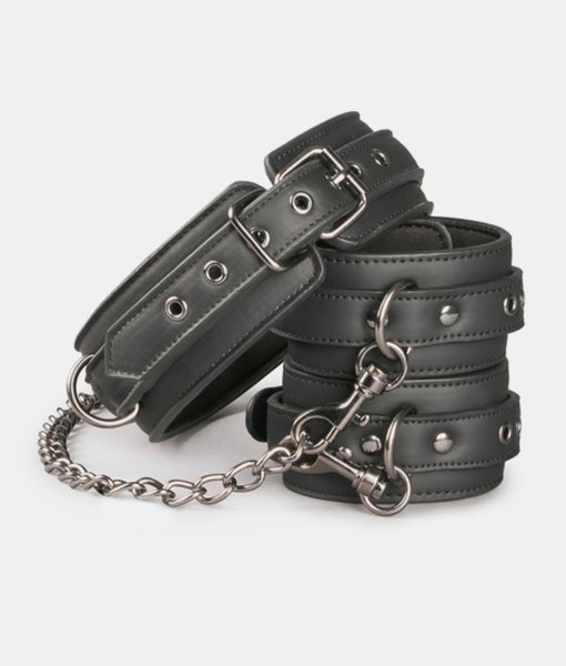 Easytoys Fetish Collection Leather Collar With Anklecuff