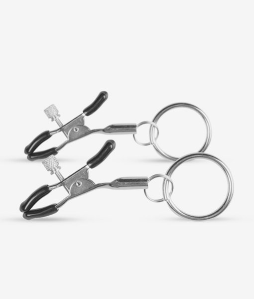 Easytoys Fetish Collection Metal Nipple Clamps With Ring