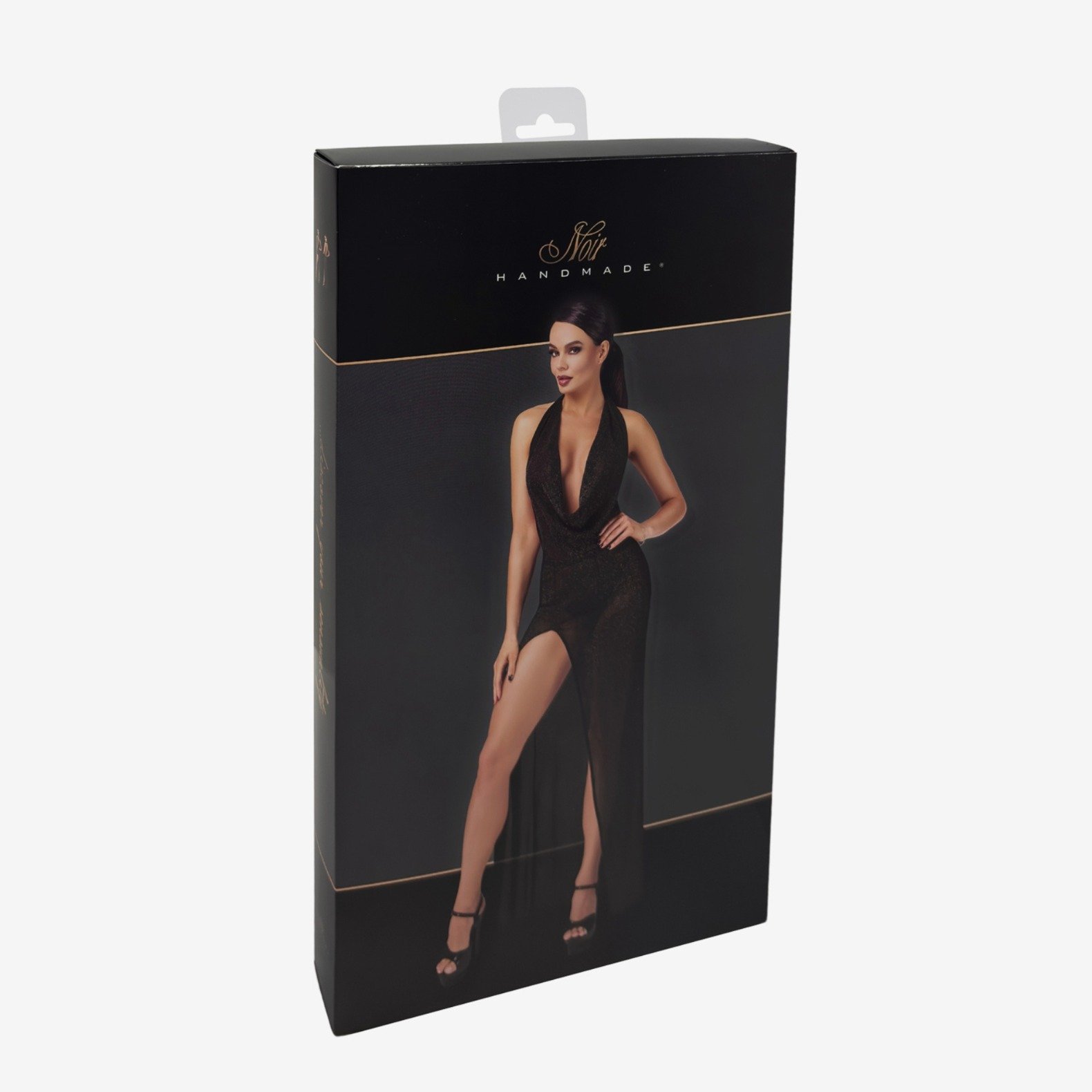 Noir Handmade Onyx Liquid F373 długa suknia