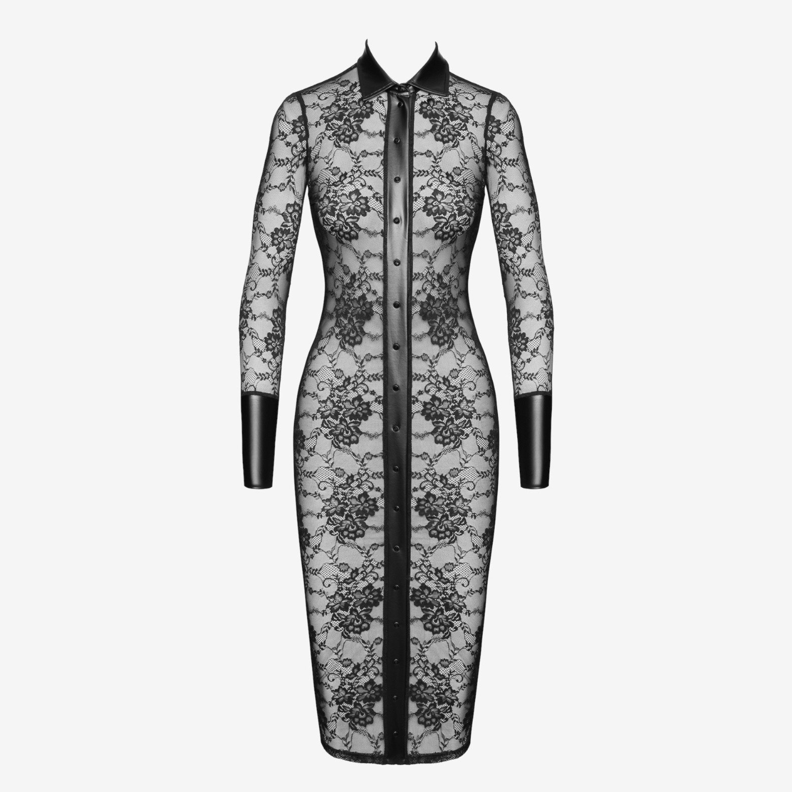 Noir Handmade Noirelle Lace ButtonUp F376 koronkowa sukienka