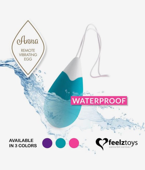 FeelzToys Anna Vibrating Egg Remote Deep Green