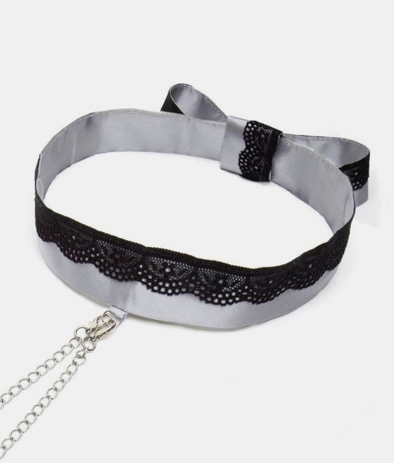 Fifty Shades of Grey Play Nice Satin Lace Collar Nipple Clamps