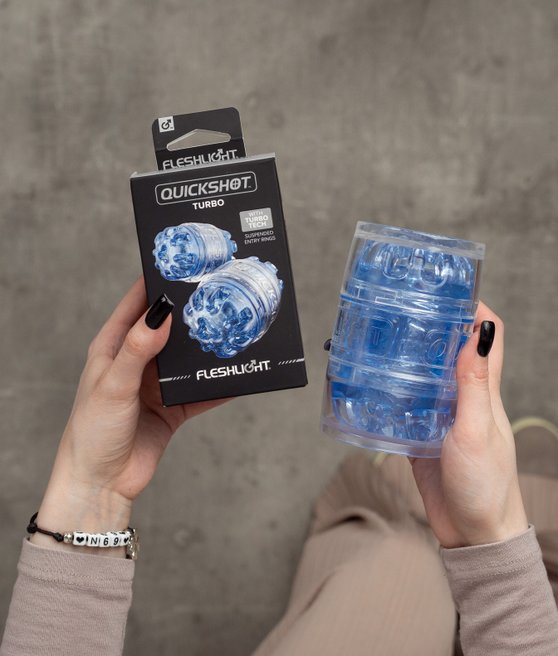 Fleshlight The Quickshot Turbo Blue ice
