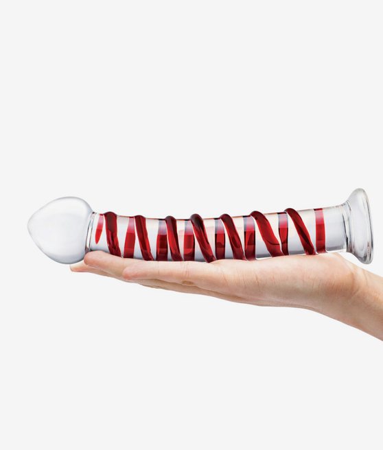 Glas Mr Swirly Dildo 25,5 cm