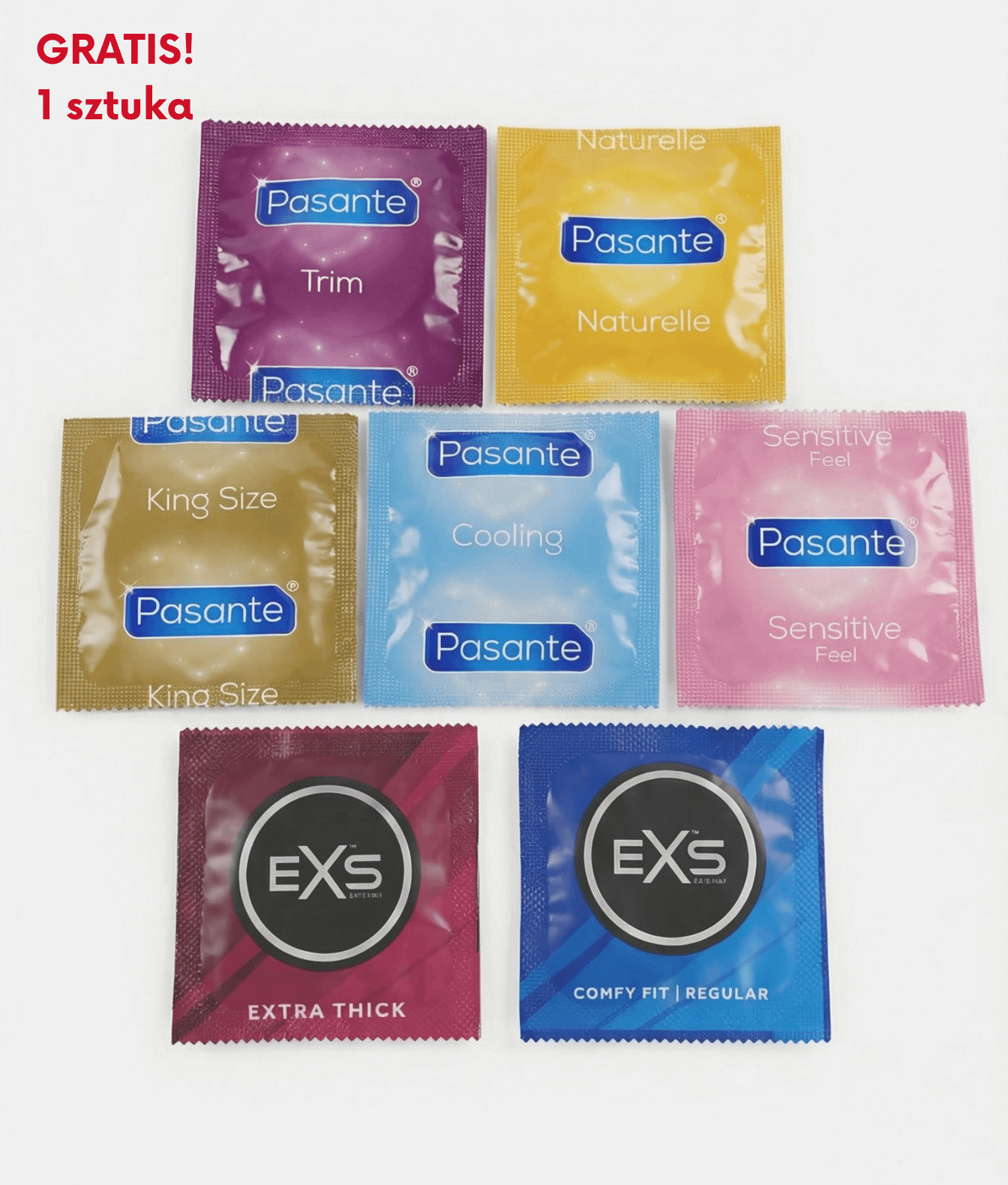 Kondomy Pasante Intensity RibsDots zvyšující citlivost