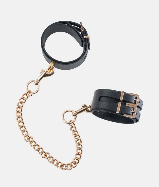 GP PREMIUM ANKLE CUFFS WITH CHAIN BLACK