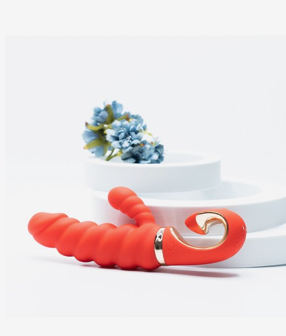 Gvibe- Gcandy Mini Chili Coral vibrátor s králíčkem
