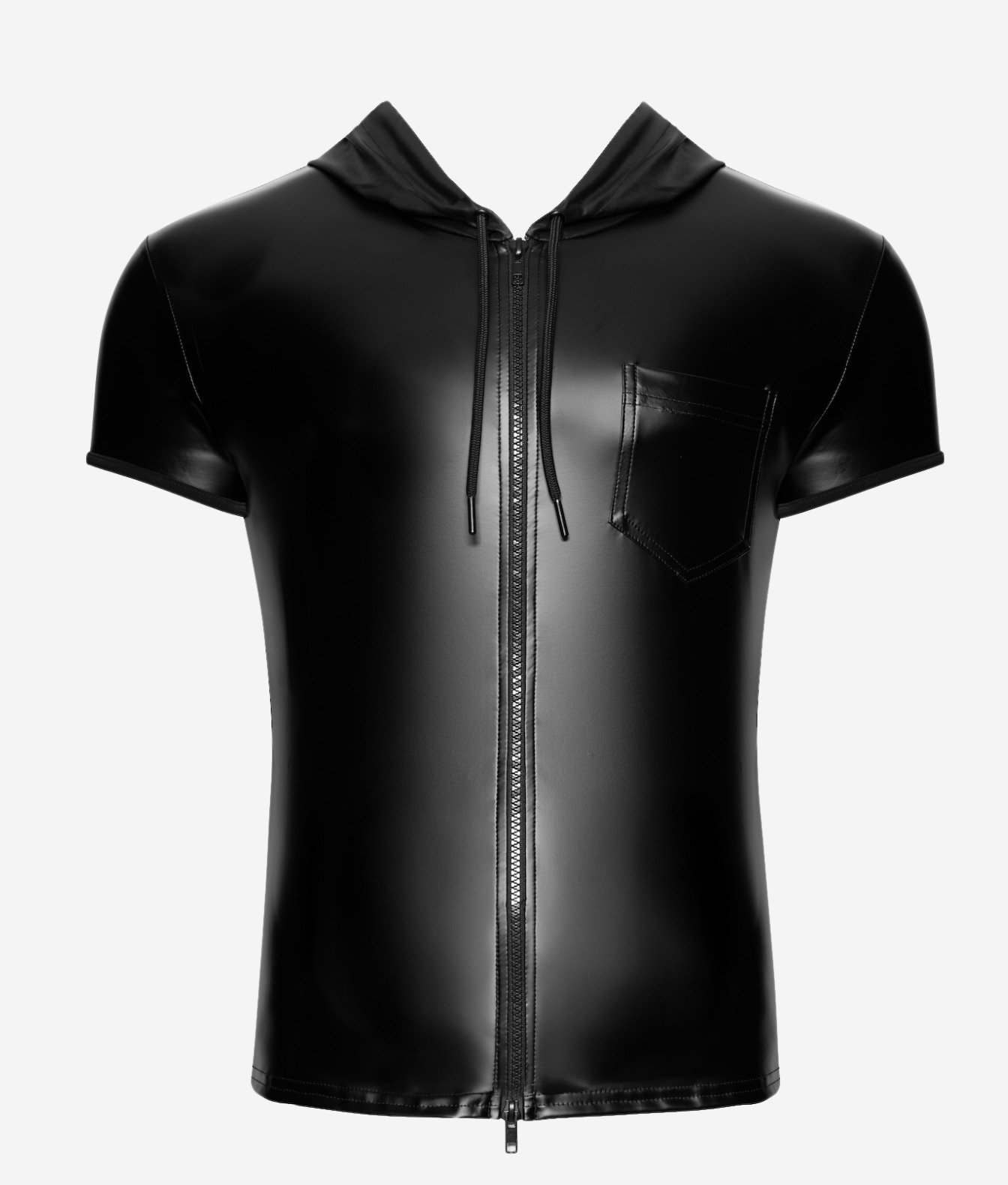 Noir Handmade Vexen Hooded T-Shirt z kapturem z materiału powerwetlook