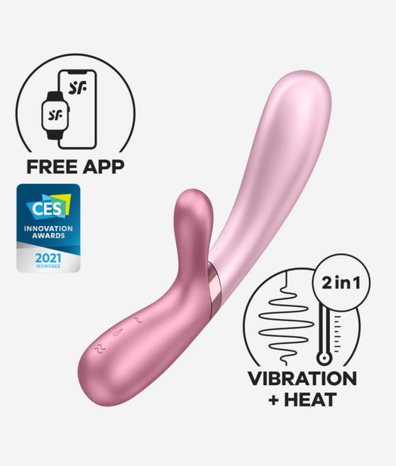 Satisfyer Hot Lover Heating vibrátor Pink / Dark Pink