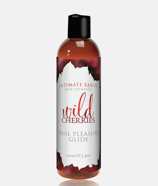 Intimate Earth Natural Flavors Glide Wild Cherries 120 ml
