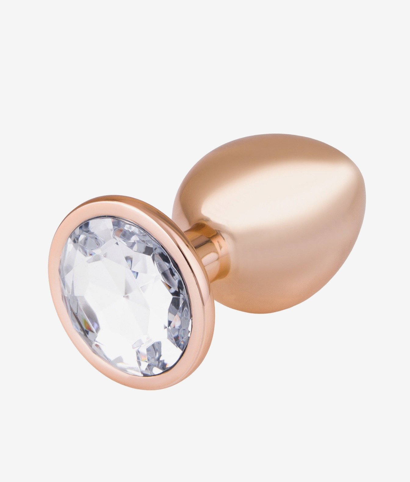 N69 Gaia aluminiowy korek ozdobny z kryształkiem przezroczystym L