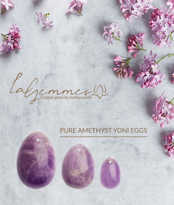 La Gemmes Yoni Egg Pure Amethyst M