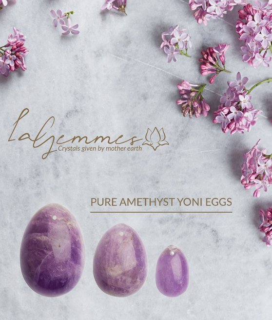 La Gemmes Yoni Egg Set Pure Amethyst LMS