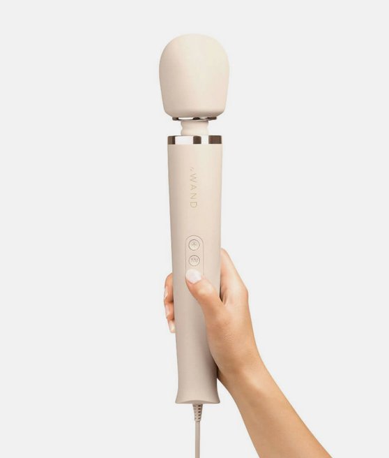 Le Wand Powerful PlugIn Vibrating Massager Cream