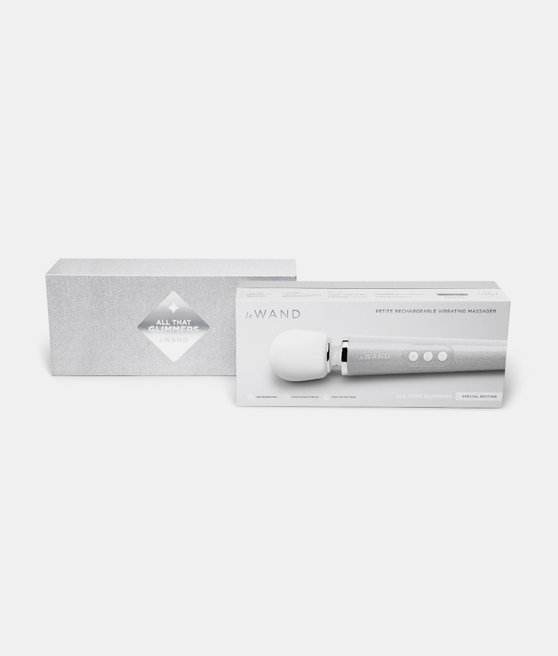 Le Wand Petite All That Glimmers Rechargeable Vibrating Massager White