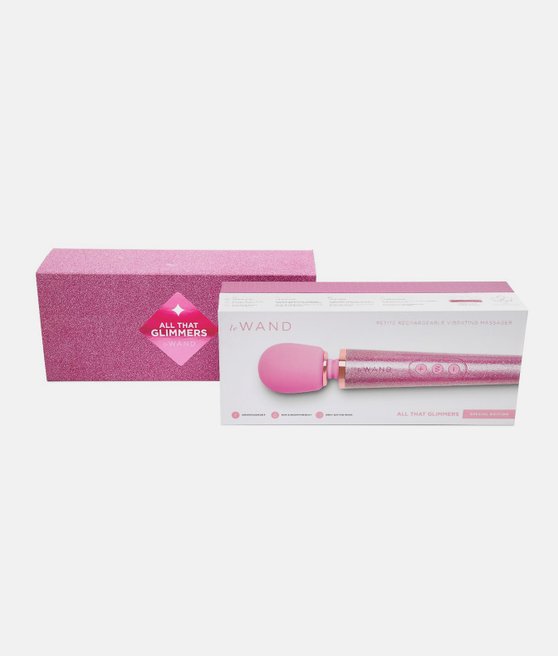 Le Wand Petite All That Glimmers Rechargeable Vibrating Massager Pink