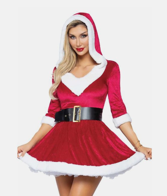 Leg Avenue 85356 Mrs Santa's Hooded Dress