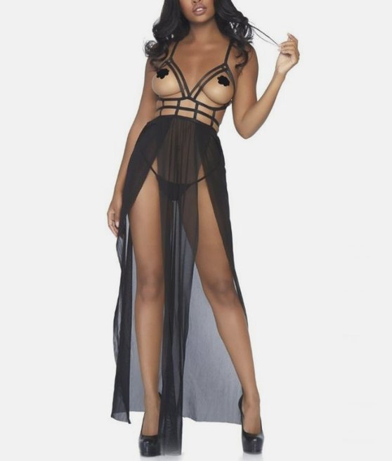 Leg Avenue 88020 set maxi dress and thong