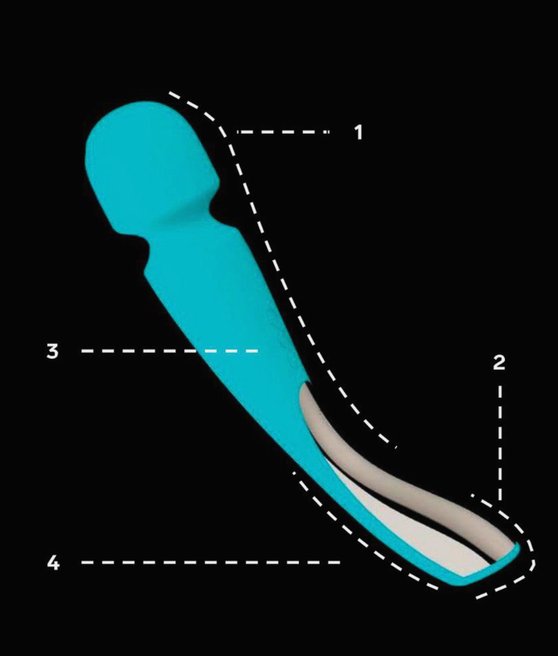 Lelo Smart Wand 2 Massager Medium Ocean Blue